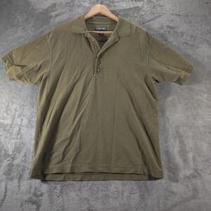 Structure Shirt‎ Men's Medium Green Authentic Polo Short Sleeve Basic Normcore